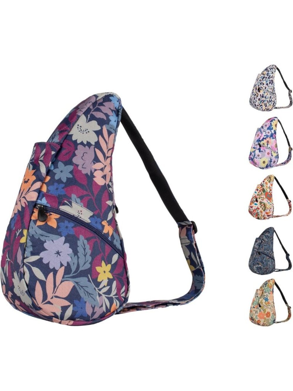 Eco-Friendly 17" Recycled Print Crossbody Sling Bag | Healthy Back Design